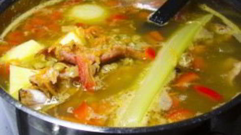 чечевично-гороховый суп