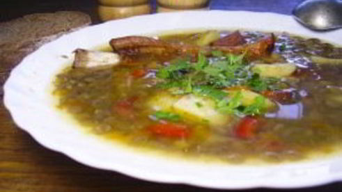 чечевично-гороховый суп