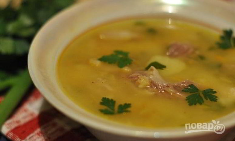 Рецепт горохового супа обычного