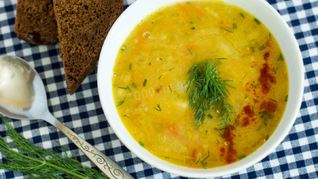 Гороховый суп постный