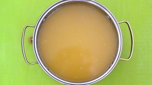 гороховый суп с чесночными рулетиками