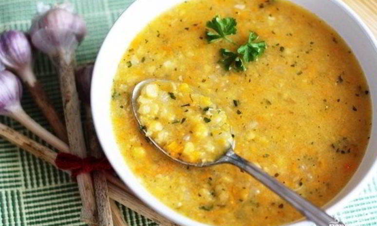Рецепт горохового супа с чесноком быстро