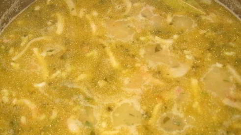 гороховый суп с грудинкой