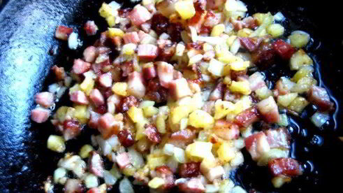 гороховый суп с копченостями и тыквой