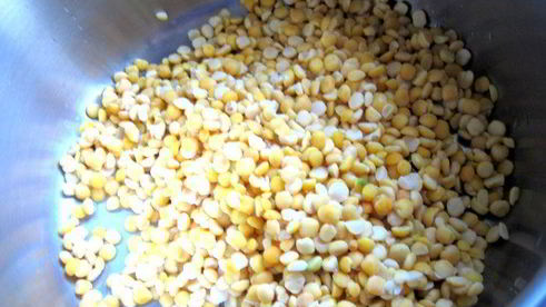 гороховый суп с копченостями и тыквой