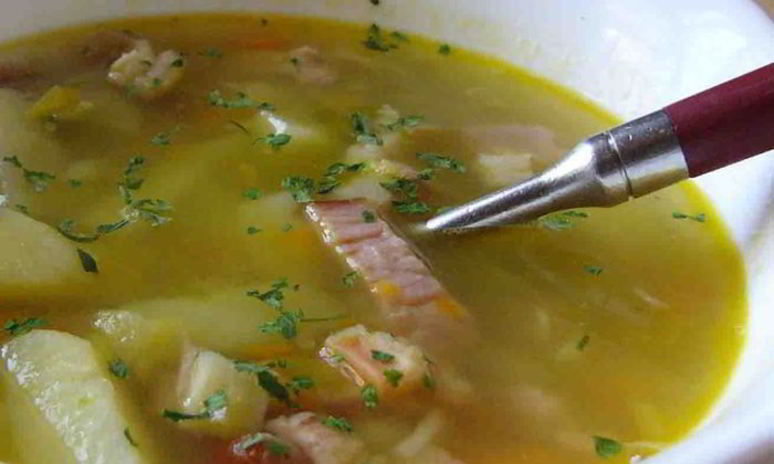 Рецепт горохового супа с копченым окороком