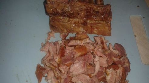 гороховый суп с копчеными ребрышками