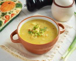 Гороховый суп с курицей и кокосовым молоком