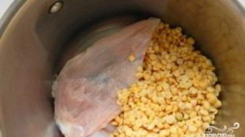 гороховый суп с мясом