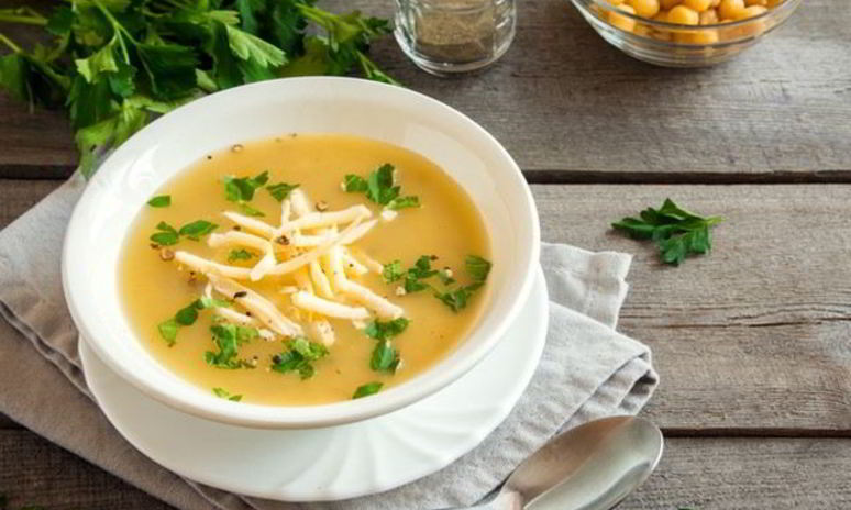Рецепт горохового супа с сыром