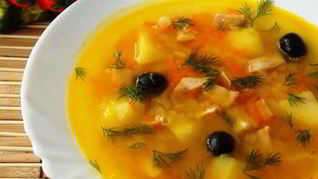 Гороховый суп с ветчиной