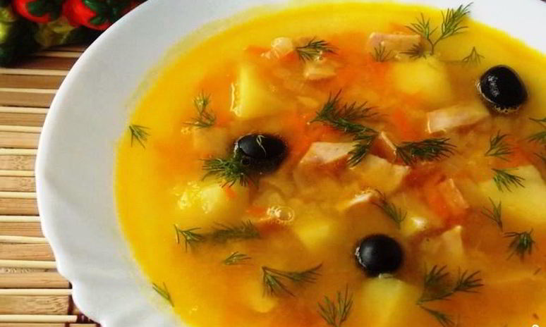 Рецепт горохового супа с ветчиной