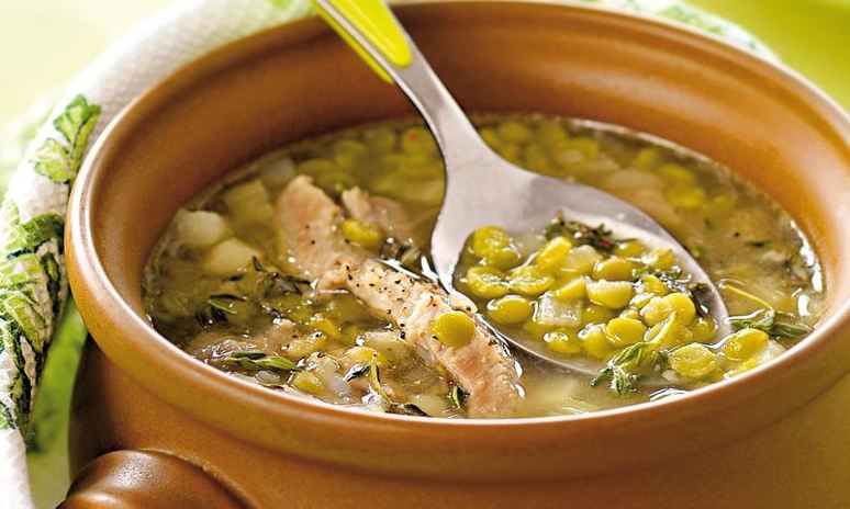 Рецепт горохового супа со свиной рулькой