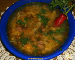 Кукурузно-гороховый суп