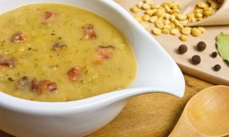 Рецепт супа горохового с куриным мясом и копченостями
