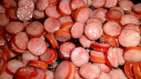 суп гороховый с охотничьими колбасками