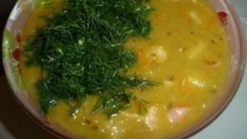 суп из баранины и гороха