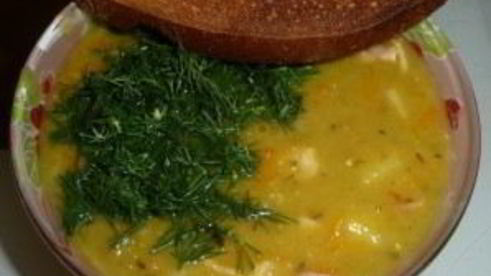 суп из баранины и гороха