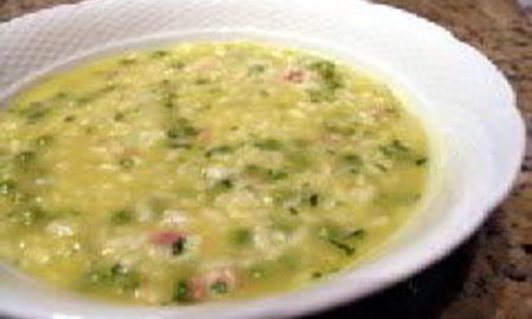 Рецепт супа из риса и гороха