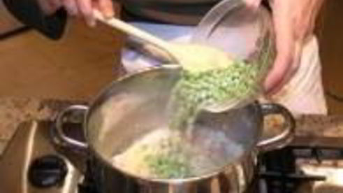 суп из риса и гороха