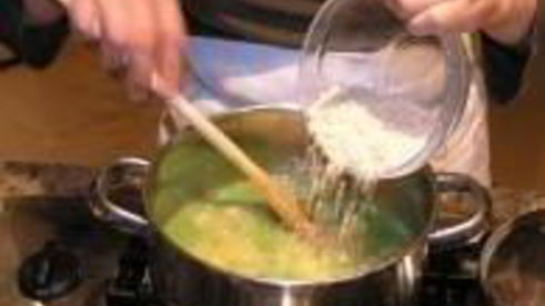 суп из риса и гороха