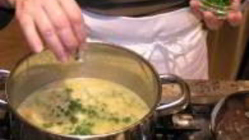 суп из риса и гороха