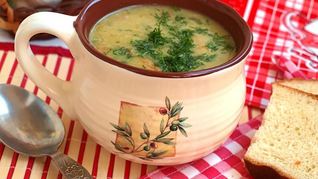 Суп с гороховым пюре