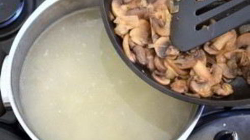 грибной суп с сырками