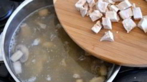 грибной суп с сырками