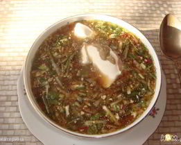 Холодный суп на квасе для худеющих