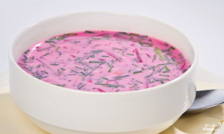 Рецепт холодного свекольного супа