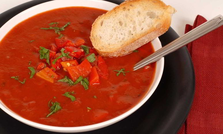 Рецепт холодного томатного супа
