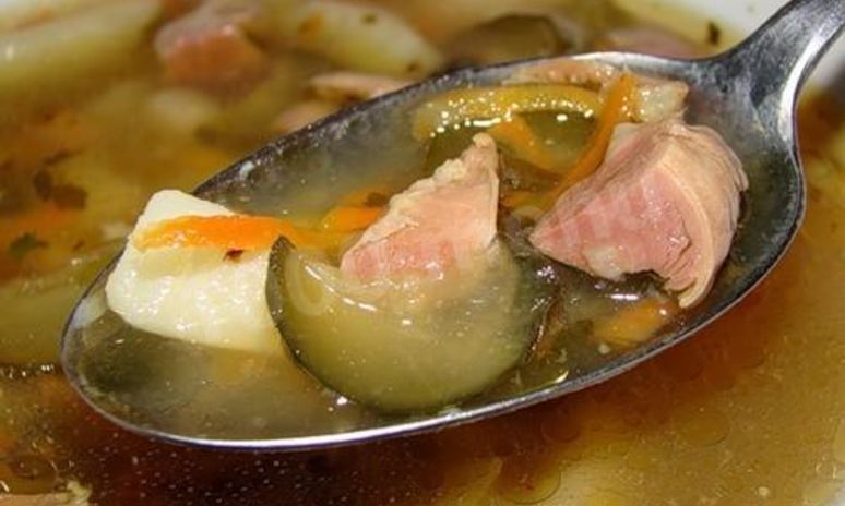 Рецепт кисломолочного холодника с копченостями