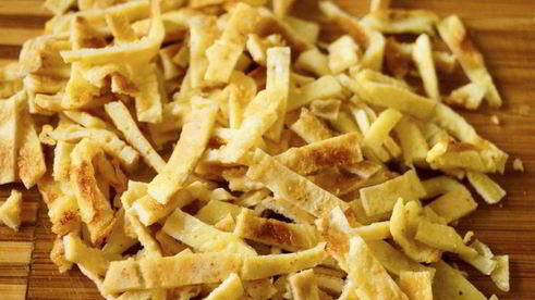 куриный супчик с яичными блинчиками