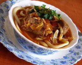 Лагман из индейки