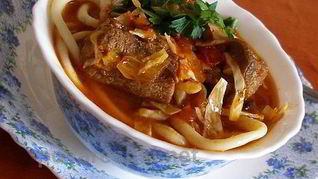 Лагман из индейки