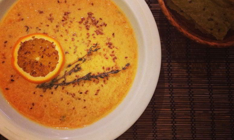 Рецепт морковна-апельсинового крем-суп с имбирем