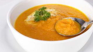 Морковный крем-суп с кориандром