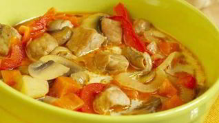 Мясной суп по-домашнему