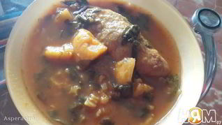 Мясные куббэ в кислом супе