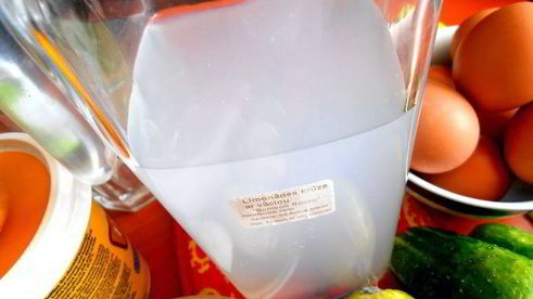 деревенская окрошка на березовом соке