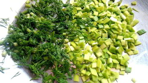 деревенская окрошка на березовом соке