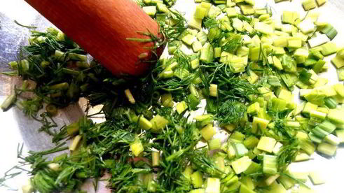 деревенская окрошка на березовом соке