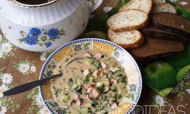 Рецепт окрошки на бульоне