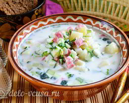 Окрошка на кефире