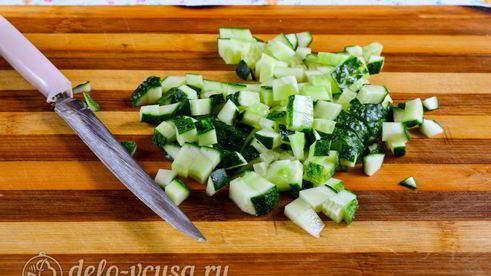 окрошка на кефире