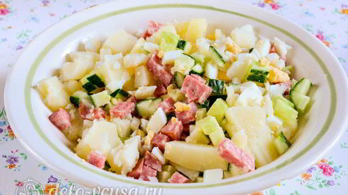 окрошка на кефире