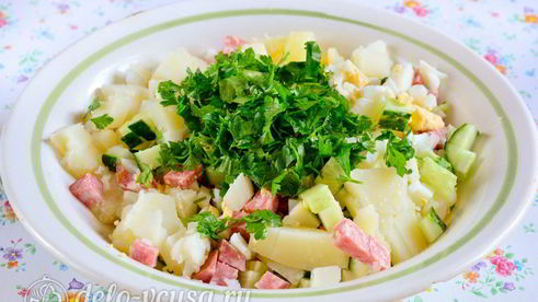 окрошка на кефире