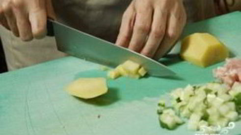 окрошка с колбасой