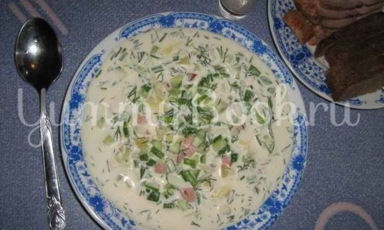 Рецепт окрошки с майонезом